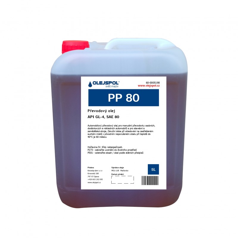 Převodový olej PP 80