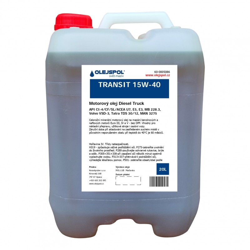 MOL DYNAMIC TRANSIT 15W-40