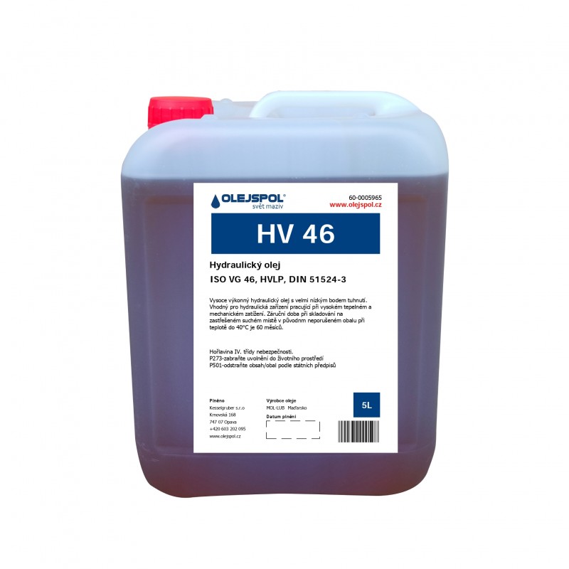 Hydraulický olej HV 46 (HVLP 46)
